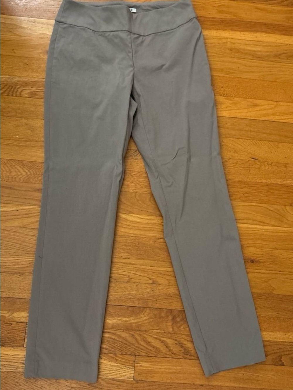 NIC+ZOE Straight-Leg wonderstretch in mushroom